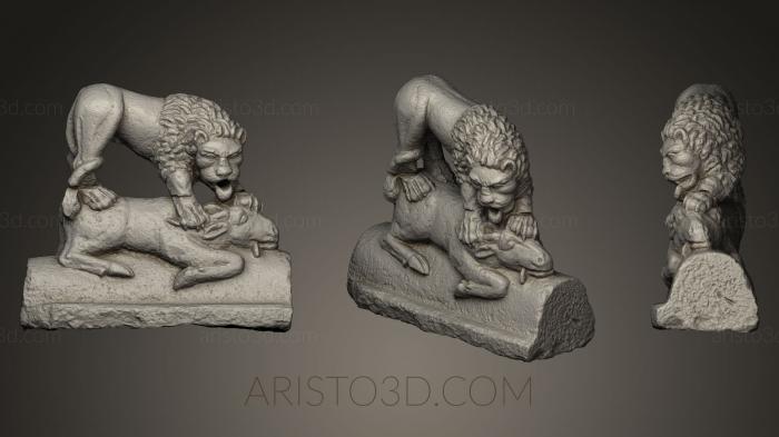 Figurines lions tigers sphinxes (STKL_0121) 3D model for CNC machine
